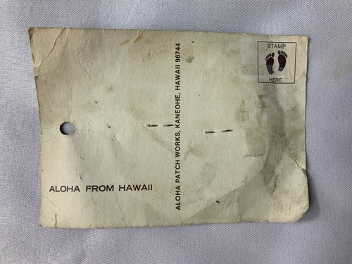 2 Vintage 1980s Hawaii Aloha Patch Works Sew On Patches Suck 'Em Up / Hang Loose - Picture 4 of 7