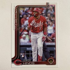 Rece Hinds 2025 Topps Series 1 Rookie Card RC #217 Cincinnati Reds Baseball NM+