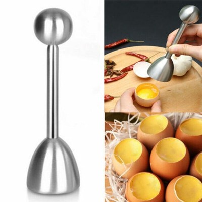 1ps Edelstahl Eierschalenbrecher Eierköpfer Egg Shell Opener Küche Werkzeug