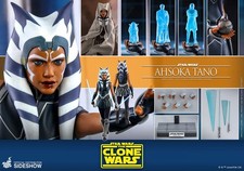 Hot Toys Star Wars The Clone Wars AHSOKA TANO 1 6th Scale Figure New TMS021