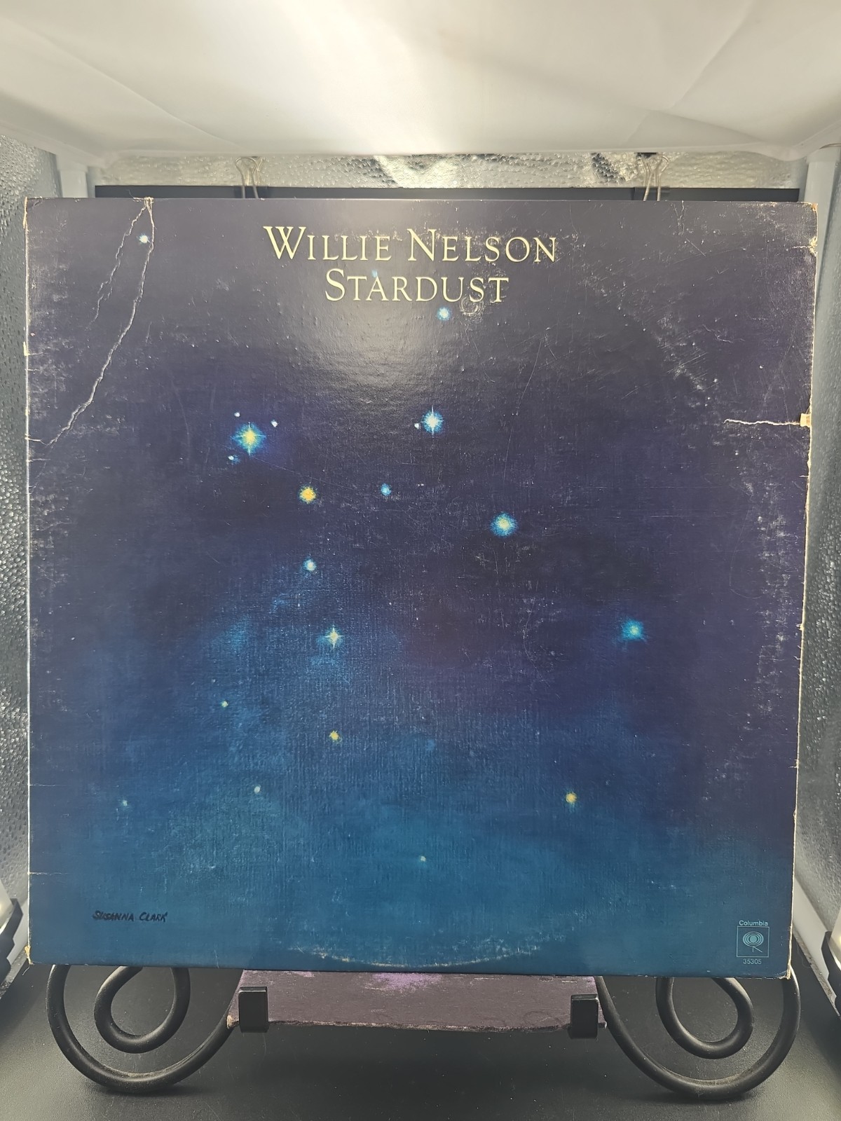 Willie Nelson Stardust LP 1978 Columbia JC 36305 Santa Maria Press VG+/G+