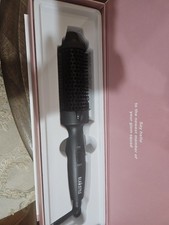 GLAM STYLE 1.5" Ceramic Hot Brush Black Dual Voltage Ionic Fast Heat Up