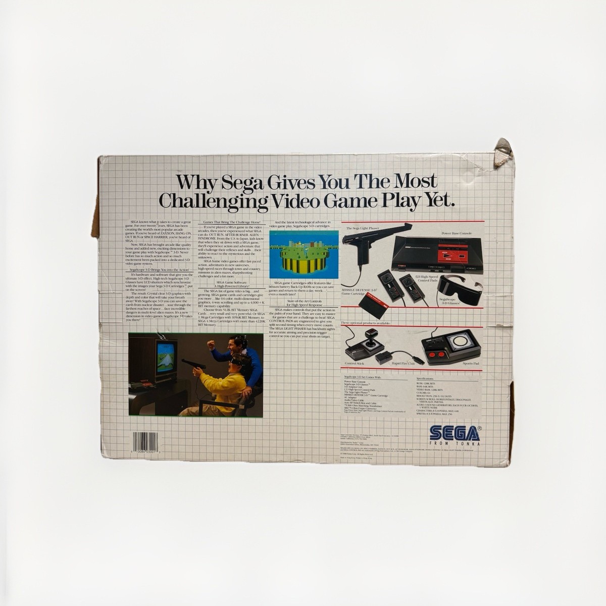 Sega Video System SEGA Scope 3-D/ Light Phaser 3D Glasses Box