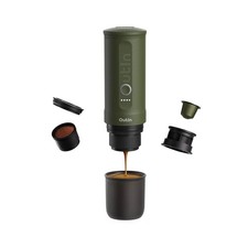 OutIn Nano Portable Electric Espresso Machine, Travel Coffee Maker for Camping.