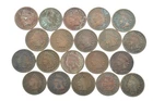 Lot 20 1800's 1890-1899 Indian Head Penny Cents US Coin Collection 2/5 Roll *344