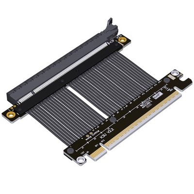 ADT-Link PCIe 5.0 x16 Gen5 GPU Riser Cable - 15cm Flexible High-Speed Extender