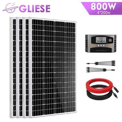 800W Solaranlage Komplettpaket Mono Solarmodul Solar
