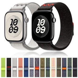Nylon Sport Loop Band for Apple Watch 11 10 9 8 7 6 5 SE 3 2 44 41 45 42 46 49mm