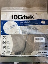 10Gtek 10GB SFP DAC Cable 2Meter Twinax Network Cable P/N: 8213002131 Brand New