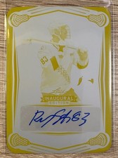 2025 LEAF NLL INAUGURAL RANDY STAATS YELLOW PRINTING PLATE AUTO #BA-RS1 #1/1!