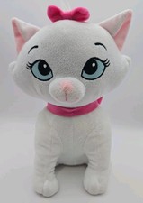 Disney The Aristocats Marie White Kitty Cat Plush Pink Bow Stuffed Animal