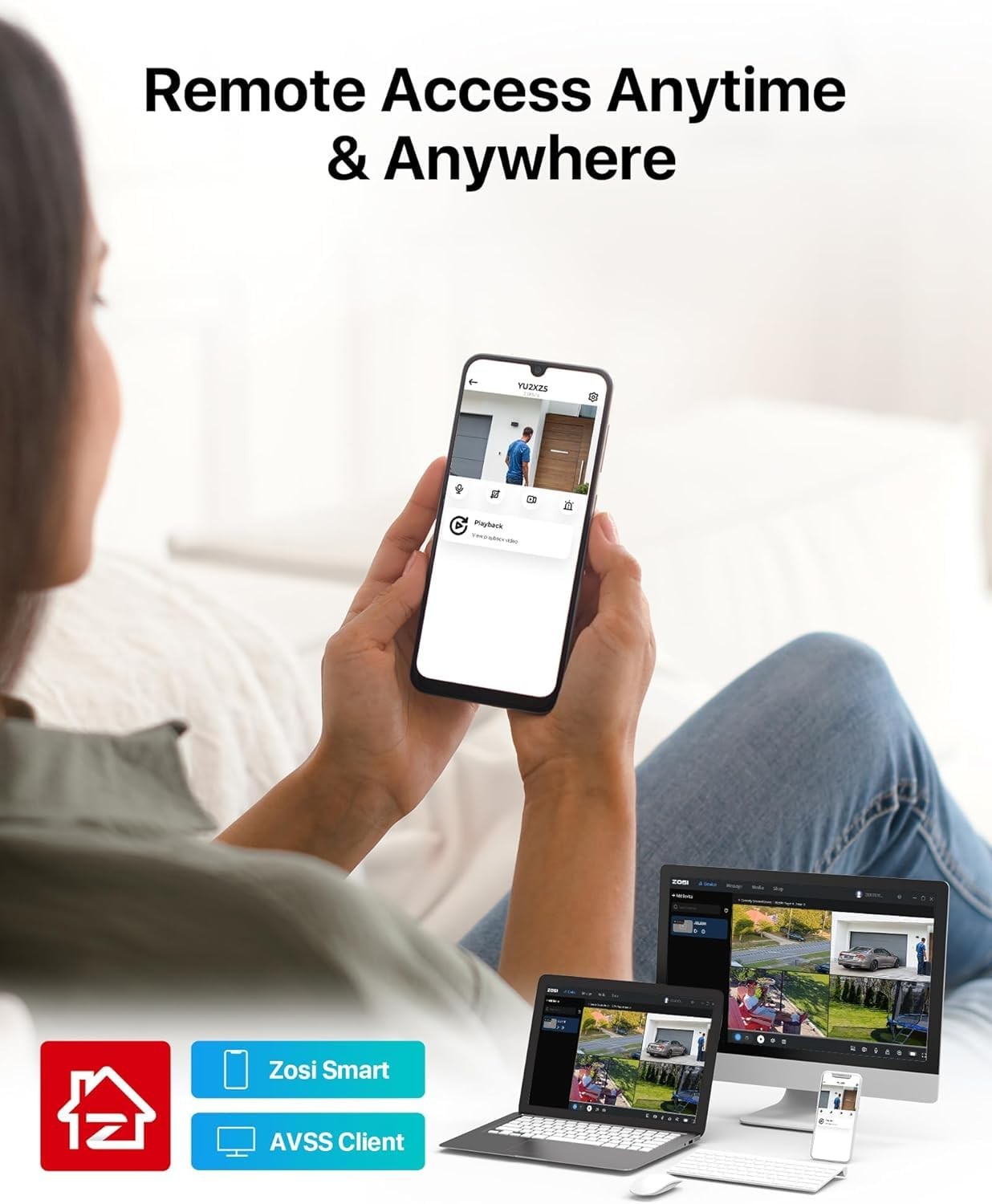 3K Lite Security Camera System with AI Human Vehicle Detection,H.265+ 8CH HD ...