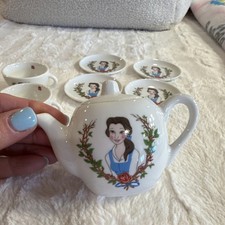 Disney Princess Beauty and the Beast Pretend Play Tea Set with Plates and Cups