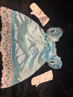 American Girl Caroline Party  Dress Gown With Gloves Historical Retired Outfit
