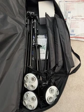 2400 Watt Photography Soft box Photo Lighting Kit 16”x24” + Boom Arm W/ Sandbag