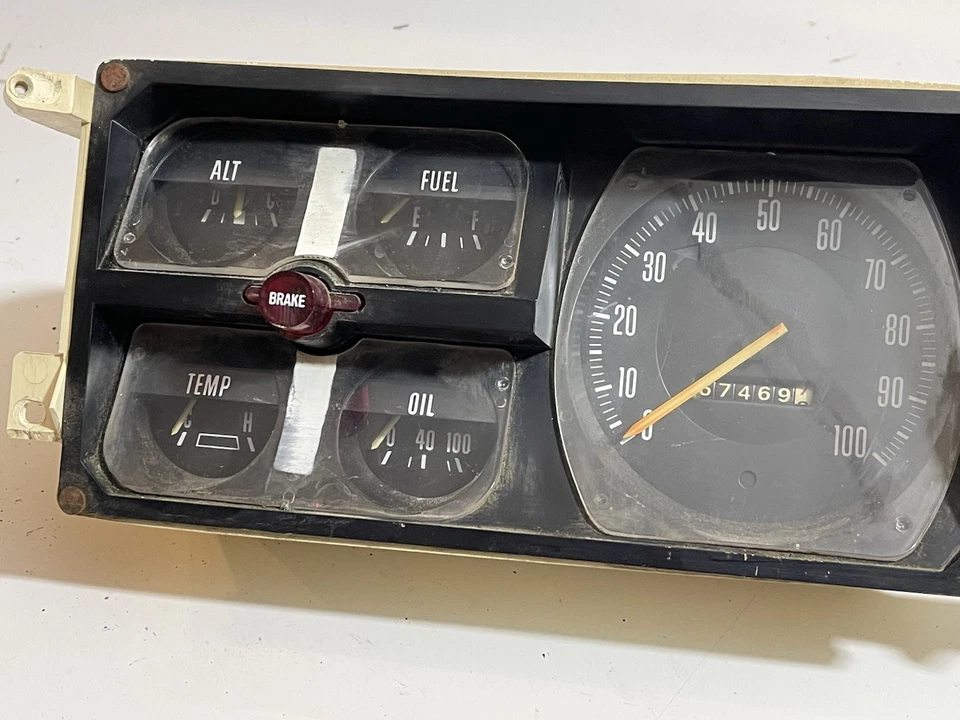 1975-80 Dodge Truck Gauge Cluster Untested Foto 4 de 4