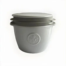 New Pampered Chef Breakfast Sandwich Maker Ceramic Egg Cooker #2634 New