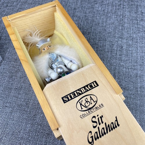 Steinbach Mini Cascanueces SIR GALAHAD KSA LE Alemania Caja de Madera VIDEO - Imagen 2 de 13