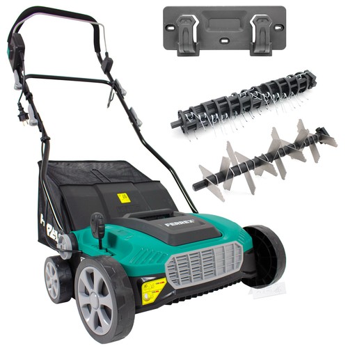Ferrex Elektro Vertikutierer Rasenlüfter 2in1 Belüfter Rasen Entmooser