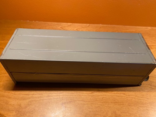 Vintage "EQUIPTO" Metal Parts Bin/ Storage Drawers, 17" x 5.5" x 4.5" USA (4-pc) - Picture 8 of 8