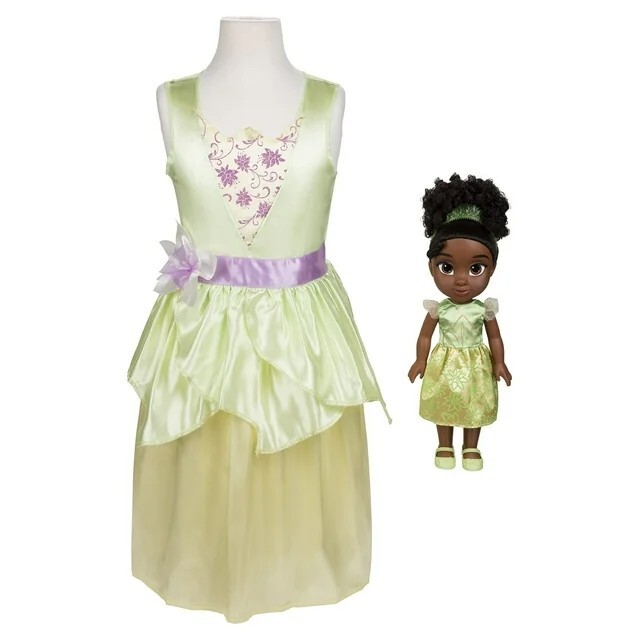 strapless open back dress Posh Peanut Girl's Disney Tiana Twirl Dress in Green, 10Y-12Y, Viscose from Bamboo main image 0