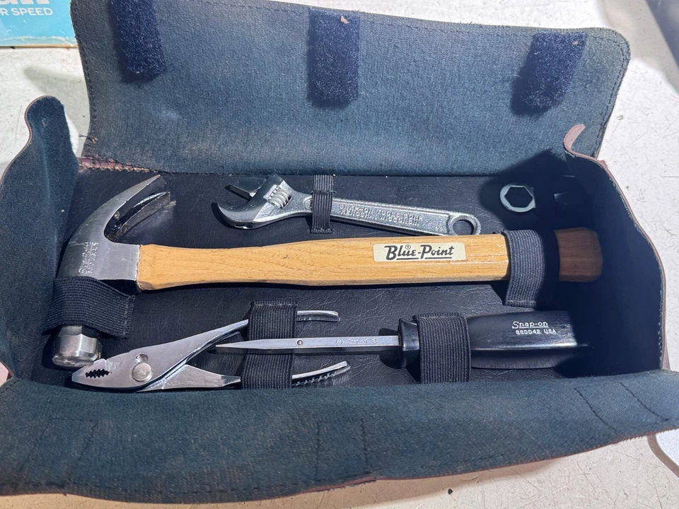 Vintage Snap On Tool Pouch with Various Snap On/Blue Point Tools - Image 2 of 4