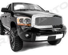 Front Hood Chrome Mesh Grillerivetreplacement Shell For 06-09 Dodge Ram 25003 Front Hood Chrome Mesh Grillerivetreplacement Shell For 06-09 Dodge Ram 25003