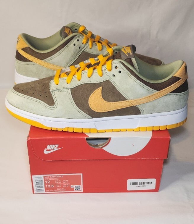 Nike Dunk Low SE | MENS SIZE 12 | Dusty Olive Pro Gold NEW 2021
