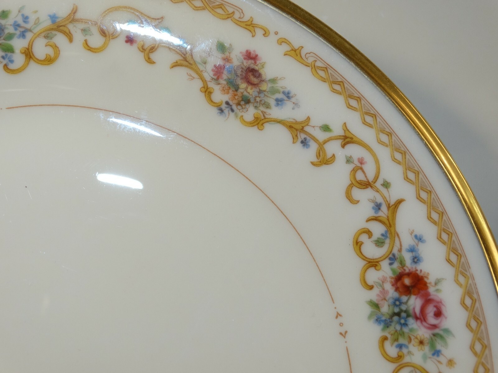 VINTAGE 5 PC PLACE SETTING LENOX "QUEENS GARDEN" FINE CHINA DINNERWARE