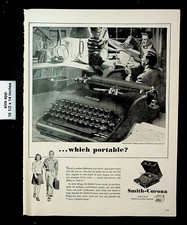 1946 Smith-Corona Portable Typewriter Office Machines Vintage Print Ad 25551 thumbnail