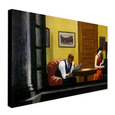 Zimmer in New York - Wandbild von Edward Hopper - gerahmter Leinwandbilddruck