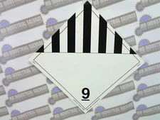 NEW LabelMaster ?????? 9 PN: Z-EZ19 WARNING Signs / Sticker 10-3/4" x 10-3/4"