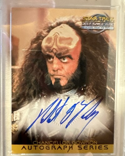 STAR TREK DS9 MEMORIES FROM THE FUTURE ROBERT O'REILLY AUTOGRAPH #A11 GOWRON - Picture 2 of 4