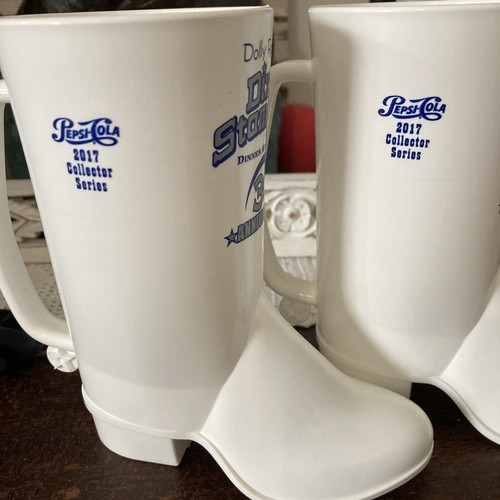 Dolly Parton Dixie Stampede Souvenir Boot Advertising Pepsi Drink Cup Set of 2 - Picture 3 of 6