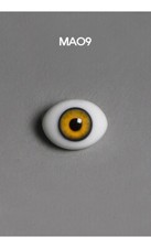 Dollmore BJD 12mm Classic Flat Back Oval Glass Eyes MA09 