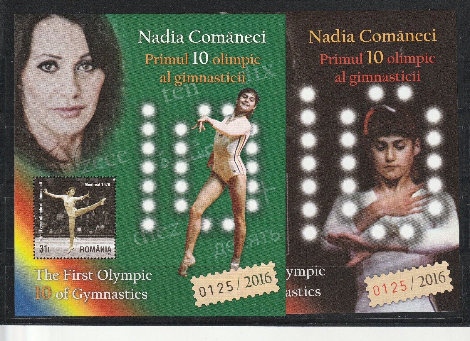 Bombing free shipping ROMANIA 2016 STAMPS Nadia 2021 model Comaneci LIMITED women ED MS gymnastic