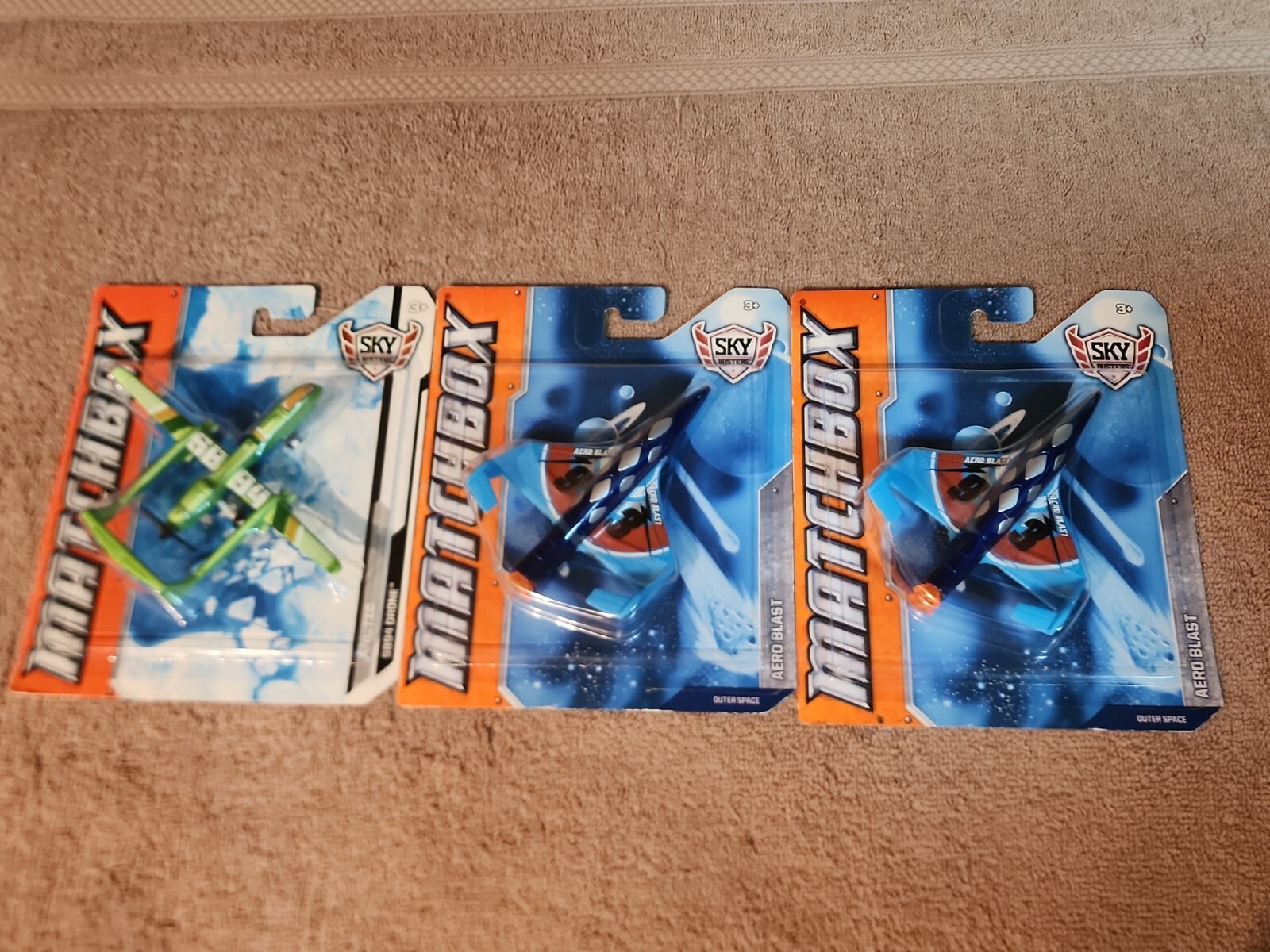 MATCHBOX SKY BUSTERS NOS SET OF 3-SB 94 Drone - 2 Aero Blast  (2011-2012)