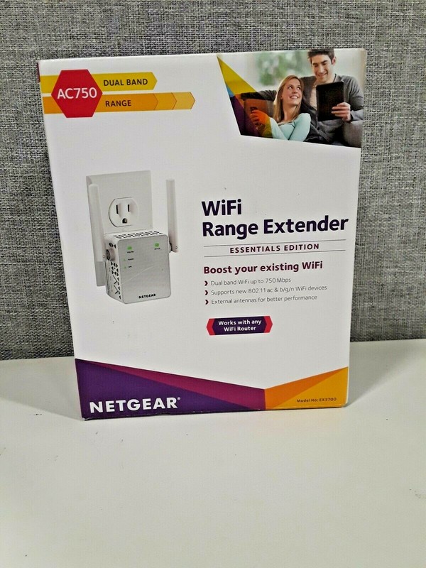 NETGEAR AC750 WiFi Range Extender Coverage To 1000 sq.ft. & Connect 15 Devices