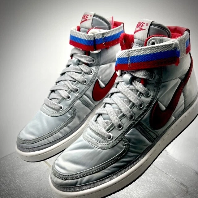 Nike Vandal High Supreme QS OG argent métallique rouge AH8652 001 homme taille 8 rare