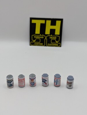 1/12 scale Toy Beer Can for action figures - MIX & MATCH! Hogan Stone Cold etc