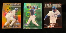 Tony Gwynn fleer 1998 golden memories #315 foil, & in the clutch #8, & Headliner