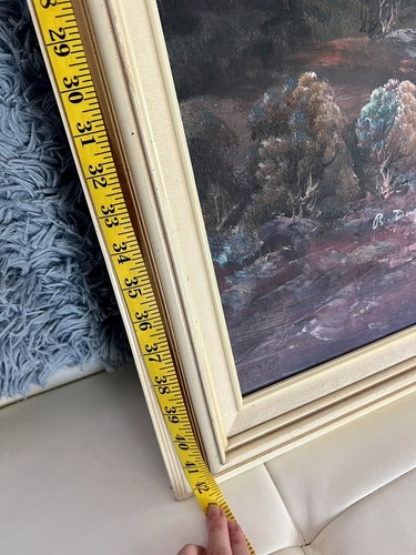 B DUGGAN SIGNED OIL PAINTING SOUTHWESTERN DESERT CACTUS SUNSET LANDSCAPE 54”x42” - Picture 8 of 9