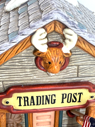 Lefton Colonial Village Trading Post Store Lighted Christmas Decor 10732 - Picture 3 of 19