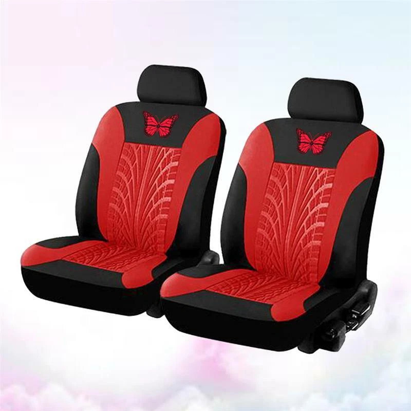 Fundas de asiento de coche Protector de cojín Poliéster Delantero Juego de accesorios para interior de coche Foto 4 de 4