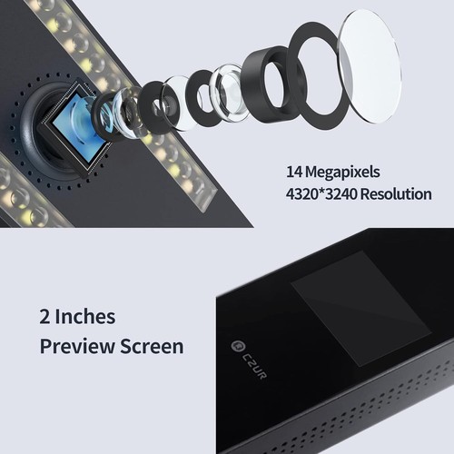 CZUR Aura Pro Book & Document Scanner A3 A4 AI-Powered Foldable Portable Flatten - Afbeelding 13 van 13