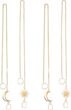 Sun Catcher Gold Chains Hook for Crystal Ball Pendant Suspension Window Prism DI