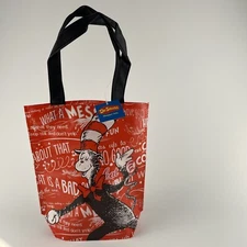 Lot Of 5 Dr. Seuss Cat In The Hat Tote Book Lunch  Bag Halloween Treat