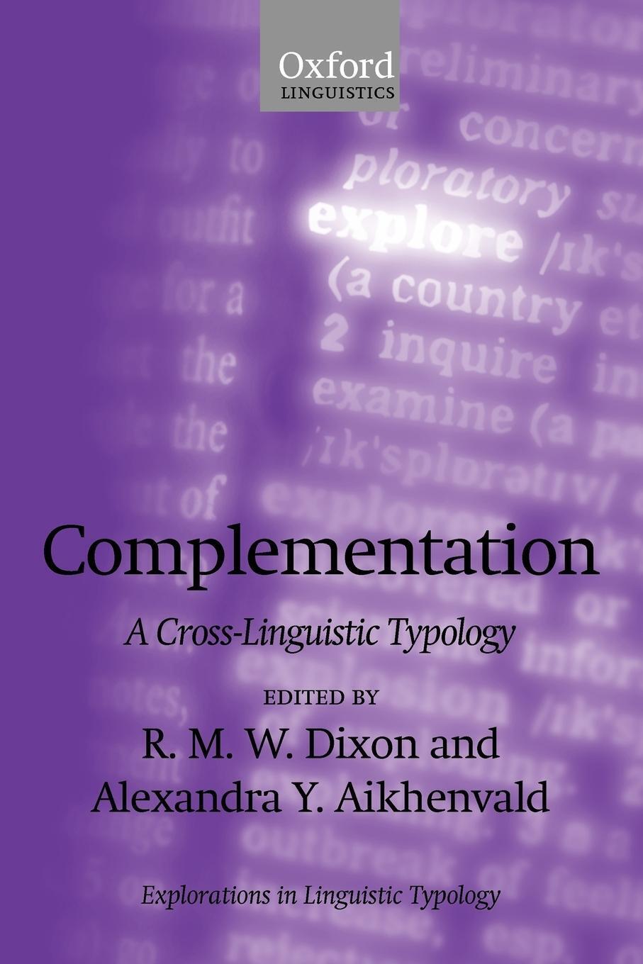 Thumbnail - Complementation A Cross-linguistic Typology R. M. W. Dixon Taschenbuch