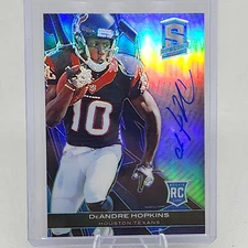 DeAndre Hopkins On Card Aut RC Blue 49/49 2013 Panini Spectra Texans Chiefs