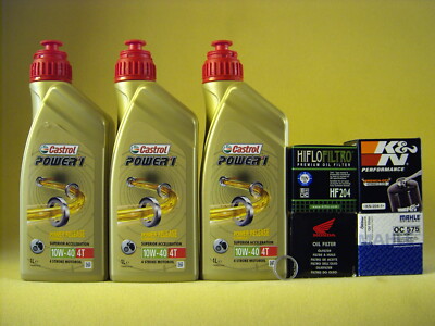 Castrol Power 1 10W40 Öl + Ölfilter HONDA CB650F CBR650F FA RC74 RC75 RC97
